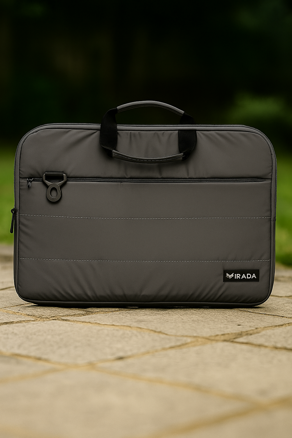 IRADA Grey Laptop Sleeve with Handle
