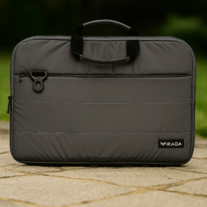 IRADA Grey Laptop Sleeve with Handle