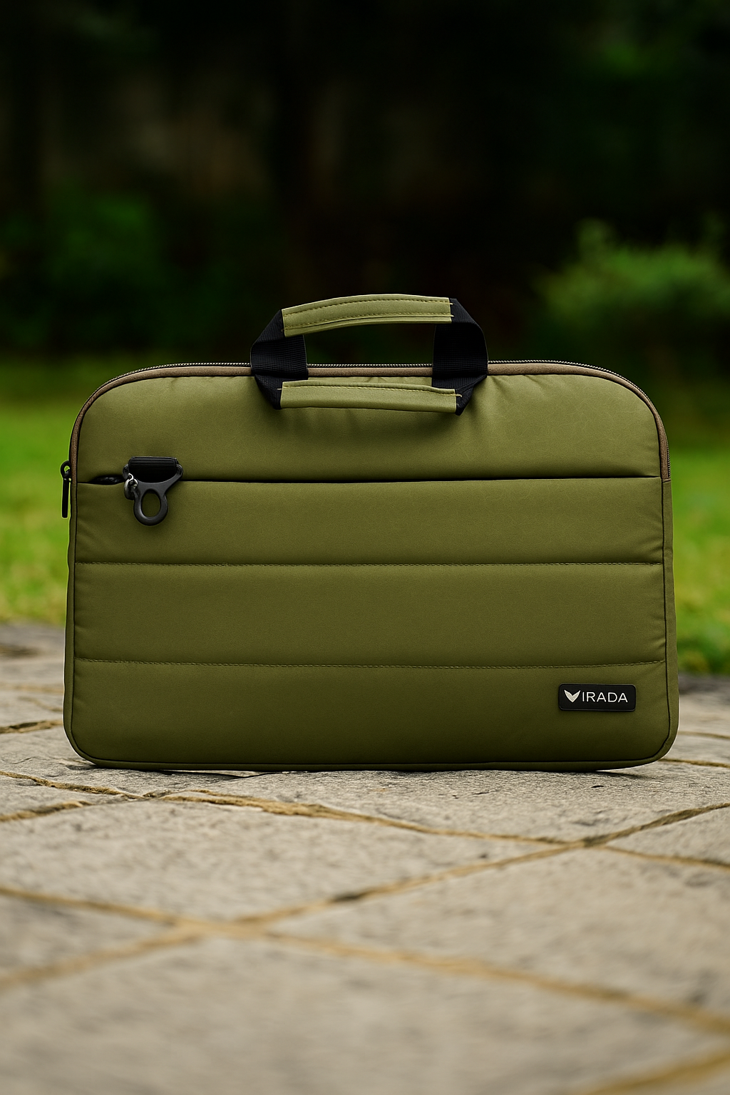 IRADA Olive Laptop Sleeve with Handle